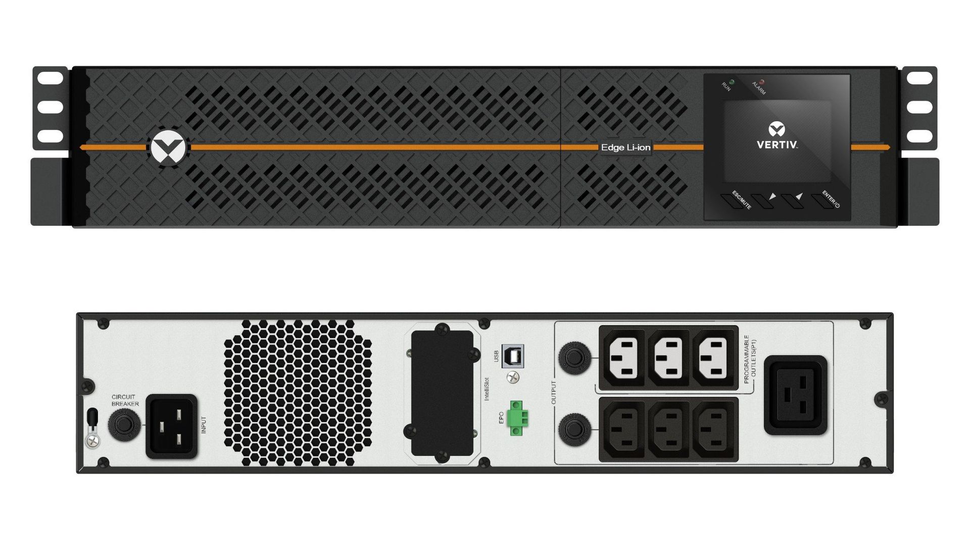 Vertiv EDGELI-3000IRT2U uninterruptible power supply (UPS) Line-Interactive 3 kVA 2700 W 6 AC outlet(s) - Image 1
