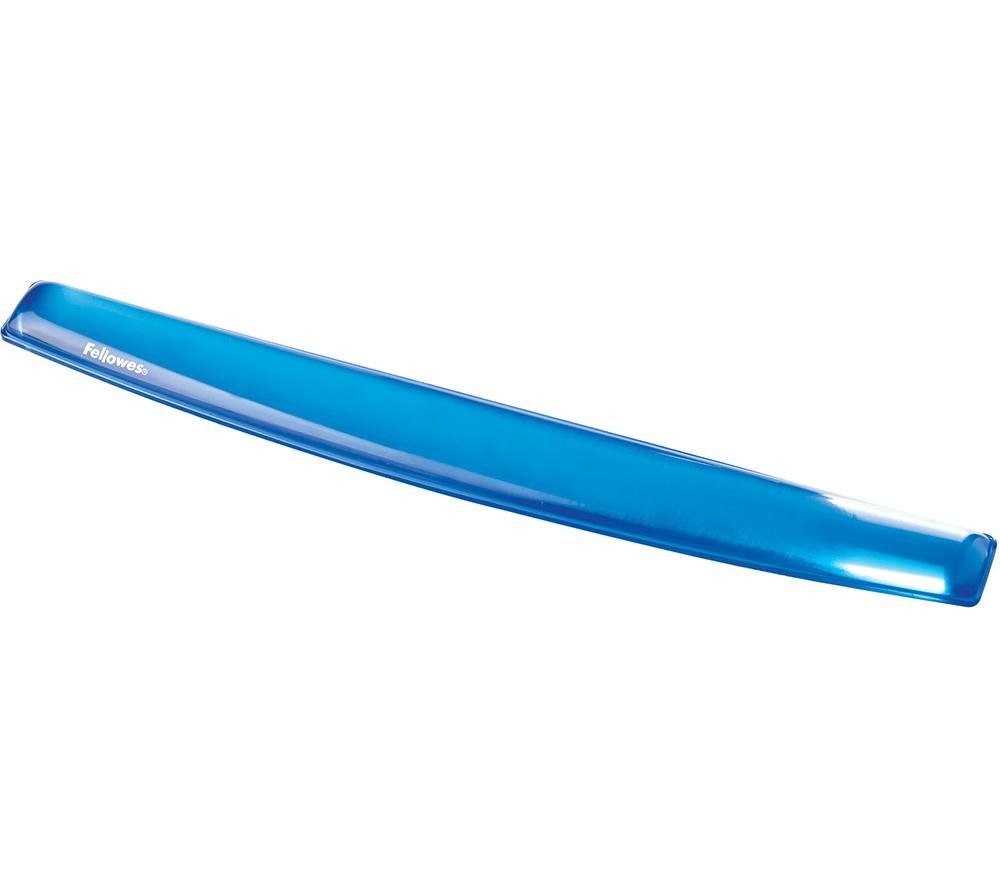 Fellowes Crystals Gel Keyboard Wrist Support Blue 9113701 - Image 1