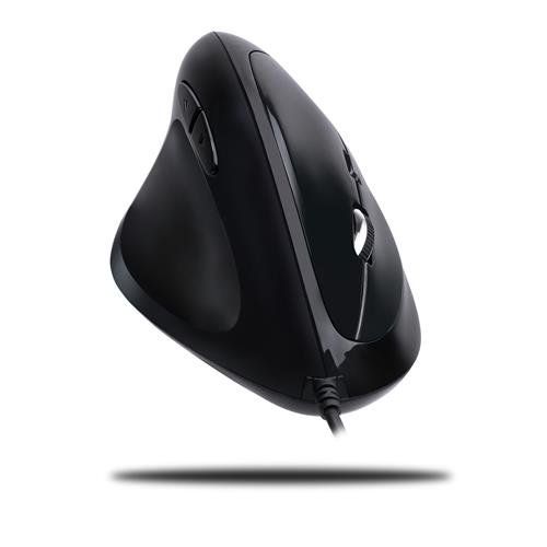 Adesso iMouse E7 - Left-Handed Vertical Ergonomic Programmable Gaming Mouse with adjustable weight - Image 1