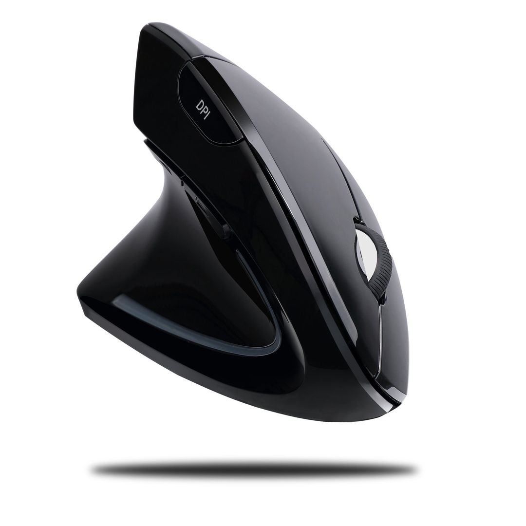 Adesso iMouse E90- Wireless Left-Handed Vertical Ergonomic Mouse - Image 1