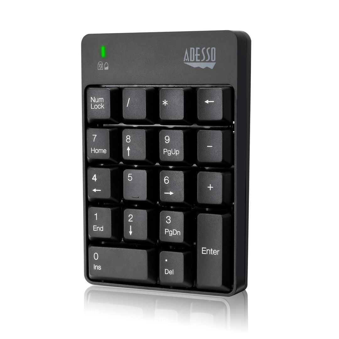 Adesso WKB-6010UB - Wireless Spill Resistant 18-Key Numeric Keypad - Image 1