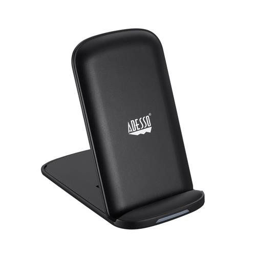 Adesso AUH-1020 mobile device charger Universal Black USB Wireless charging Fast charging Indoor - Image 1