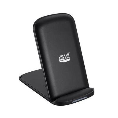 Adesso AUH-1020 mobile device charger Universal Black USB Wireless charging Fast charging Indoor