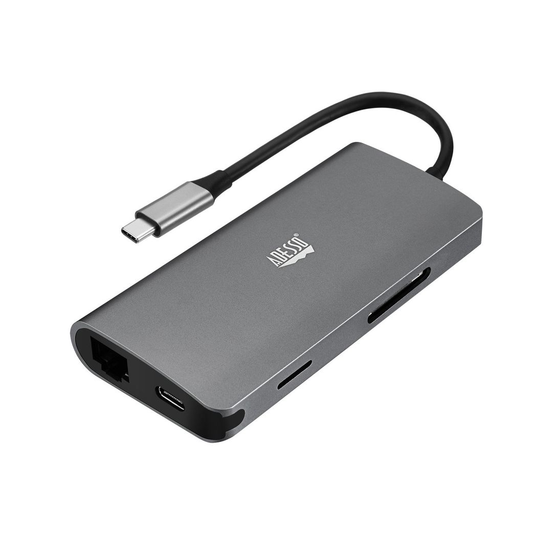 Adesso AUH-4030 laptop dock/port replicator USB 3.2 Gen 1 (3.1 Gen 1) Type-C Grey - Image 1