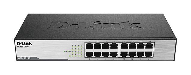 D-Link 16-Port Fast Ethernet Unmanaged Desktop Switch - Image 1