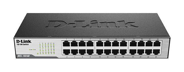 D-Link 24-Port Fast Ethernet Unmanaged Desktop Switch - Image 1