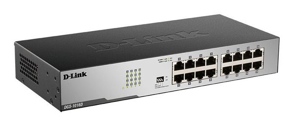 D-Link 16-Port Gigabit Unmanaged Desktop Switch Unmanaged Gigabit Ethernet (10/100/1000) Full duplex