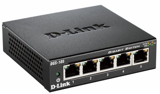D-Link 5-Port Gigabit Unmanaged Desktop Switch - Image 1