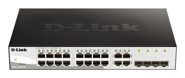 D-Link 20-Port Gigabit Smart Managed Switch including 4 SFP ports - Thumbnail 2