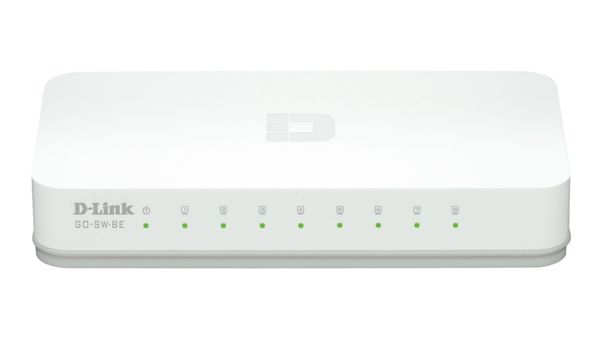 D-Link GO-SW-8E/E network switch Unmanaged Fast Ethernet (10/100) White