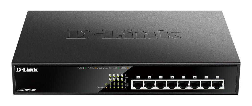 D-Link 8-Port Desktop Gigabit PoE+ Switch - Image 1