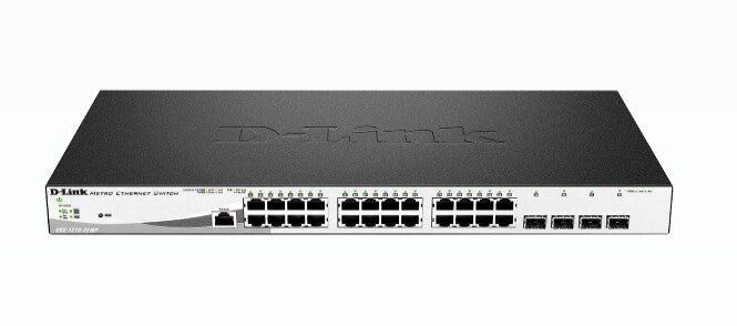 D-Link 28-Port Gigabit PoE+ Smart Managed Switch including 4 x 100/1000Mbps Combo Ports - Image 1