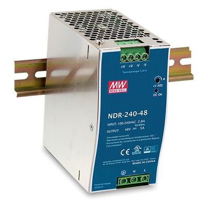 D-Link 240W Universal AC input / Full range DIN Power Supply. Total power: 240 W AC input voltage: 90 - 264 V AC input frequency: 47 - 63 Hz. Product colour: Stainless steel. Width: 63 mm Depth: 113.5 mm Height: 125.2 mm. Rise time: 100 ms - Thumbnail 2