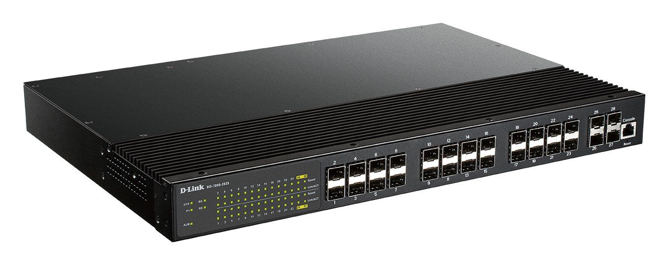 D-Link Industrial Layer 2+ Gigabit Managed Switch with 24 SFP Ports & 4 Port 10G SFP+ - Image 1