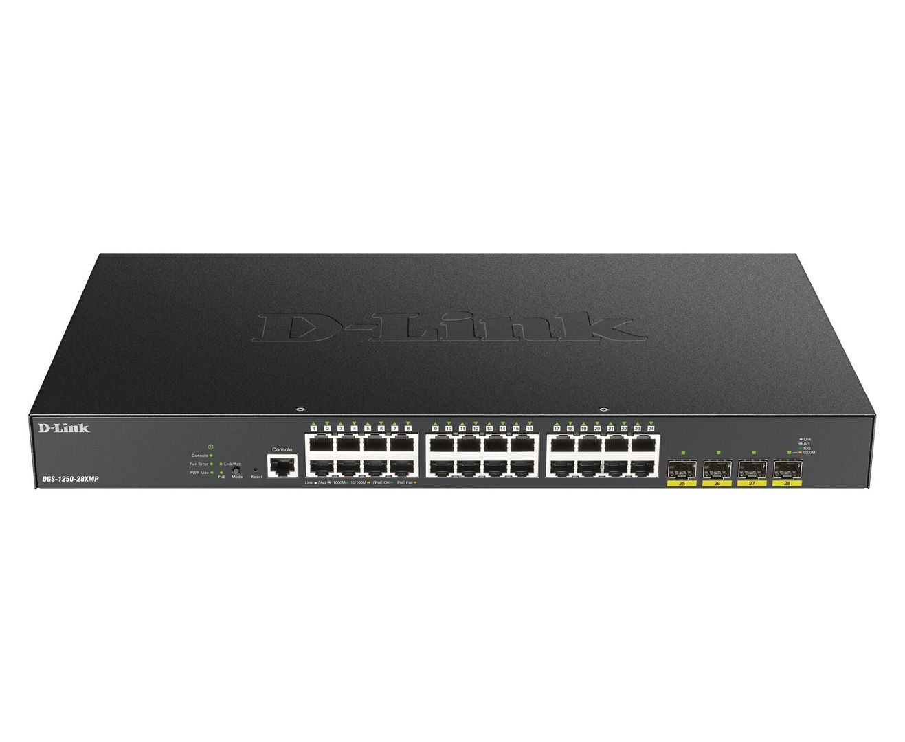 D-Link 24-port Gigabit PoE Smart Managed Switch with 4x 10G SFP+ 370Watts - Image 1
