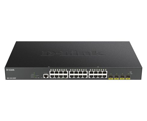 D-Link 24-port Gigabit PoE Smart Managed Switch with 4x 10G SFP+ 370Watts