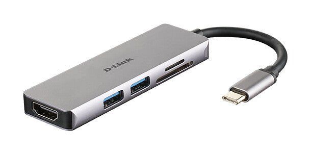 D-Link 5-in-1 USB-C Hub with HDMI and SD/microSD Card Reader - Image 1