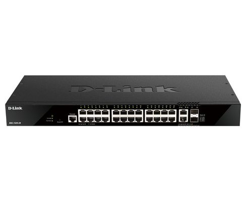 D-Link 24 x 10/100/1000BASE-T Ports 2 x 10GBase-T Ports and 2 x 10G SFP+ Ports Smart Managed Switch Managed L3 10G Ethernet (100/1000/10000) Rack mounting 1U