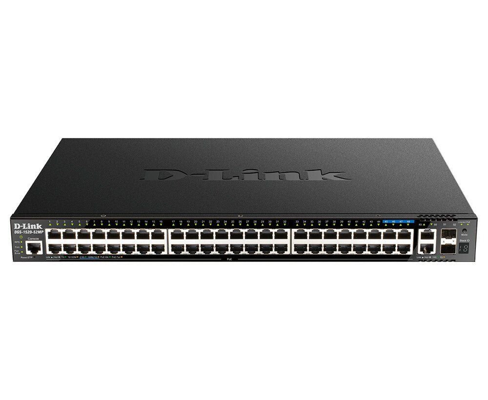 D-Link 48-Port Gigabit Stackable POE+ Smart Managed Switch with 2 x 10GBase-T & 2 x 10G SFP+ - Image 1
