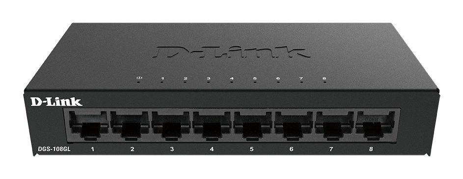 D-Link 8-Port Gigabit Unmanaged Desktop Switch - Image 1