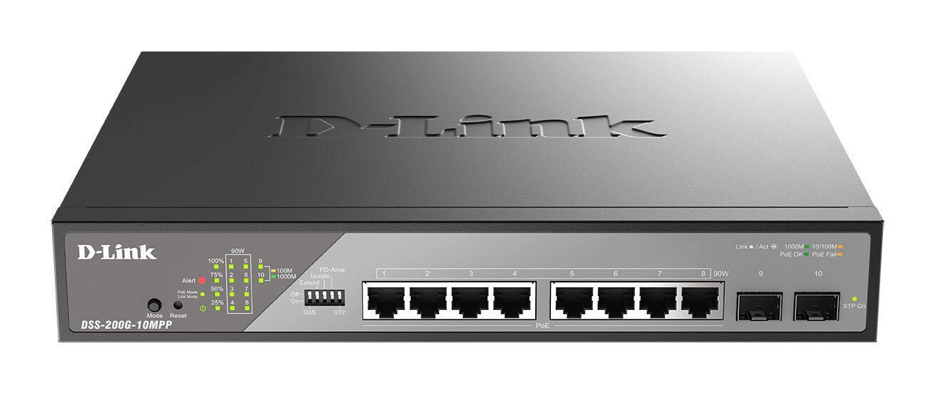 D-Link 10-Port Gigabit Ethernet PoE++ Surveillance Switch - Image 1