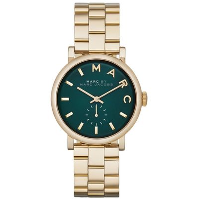 Marc Jacobs MBM3245 Baker Green Dial Gold-tone Women's Watch