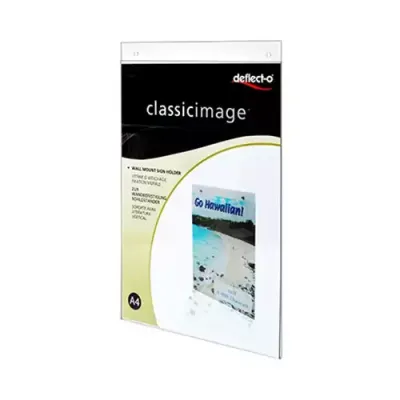 Deflecto 47001 sign holder/information stand A4 Polystyrene (PS) Transparent - Thumbnail 2