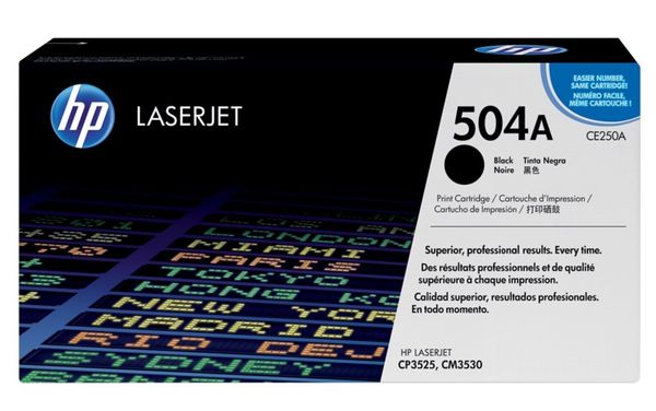 HP 504A Black Original LaserJet Toner Cartridge