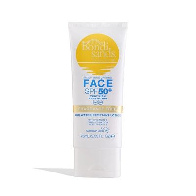 Bondi Sands SPF50+ Fragrance Free Face Sunscreen Lotion 75ml