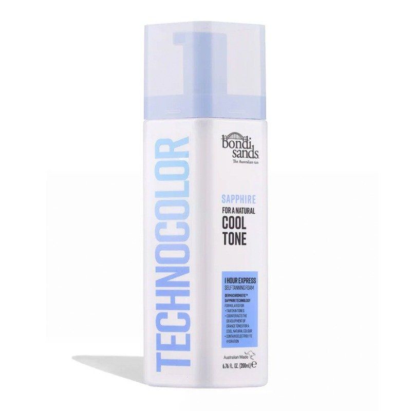 Bondi Sands Techno 1 Hour Express Self Tanning Foam Saphire 200ml - Image 1