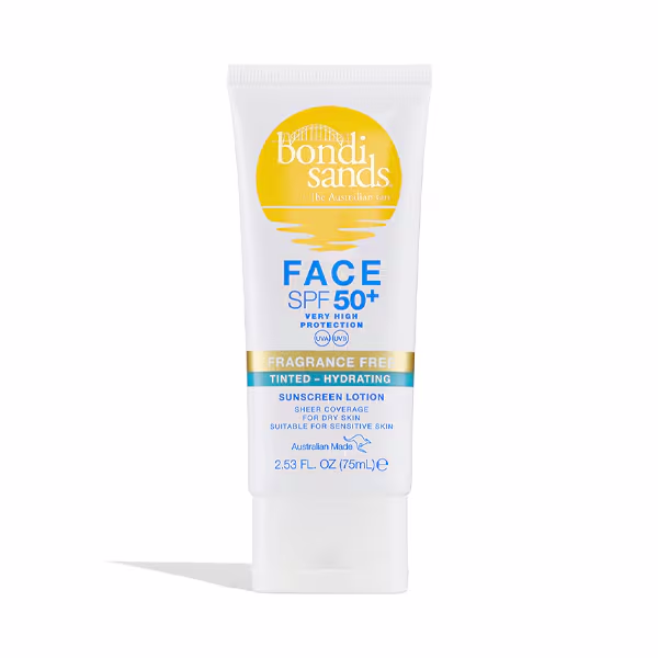 Bondi Sands SPF50+ Fragrance Free Sunscreen Matte Tinted Face Lotion 75ml - Image 1