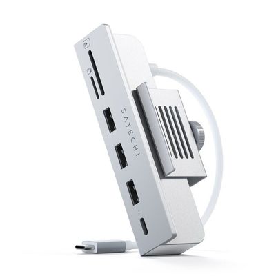 Satechi ST-UCICHS laptop dock/port replicator USB 3.2 Gen 1 (3.1 Gen 1) Type-C Silver - Thumbnail 2