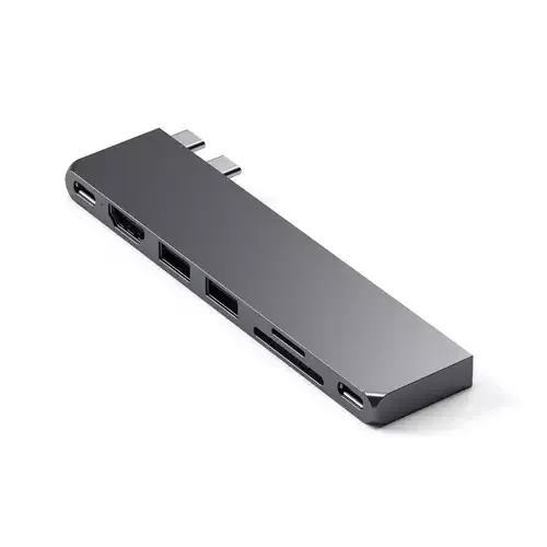 Satechi ST-HUCPHSM laptop dock/port replicator Docking USB 3.2 Gen 2 (3.1 Gen 2) Type-C Grey - Image 1