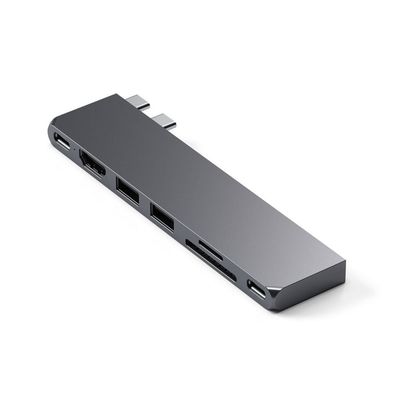 Satechi ST-HUCPHSM laptop dock/port replicator Docking USB 3.2 Gen 2 (3.1 Gen 2) Type-C Grey - Thumbnail 2