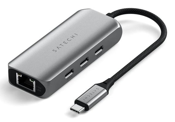 Satechi ST-H3C25EM interface hub USB Type-C 10000 Mbit/s Grey - Thumbnail 2