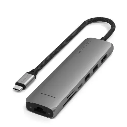Satechi ST-P7SM interface hub USB Type-C 10000 Mbit/s Grey - Image 1