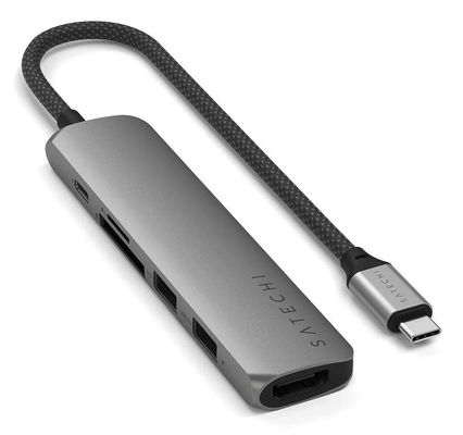 Satechi ST-P6SM interface hub USB Type-C 10000 Mbit/s Grey - Thumbnail 2
