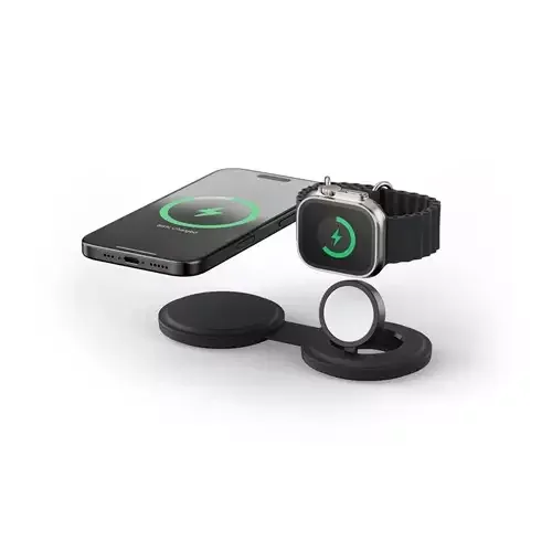 Satechi OntheGo 2-in-1 Headset Smartphone Smartwatch Black USB Wireless charging Fast charging Indoor - Image 1