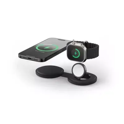 Satechi OntheGo 2-in-1 Headset Smartphone Smartwatch Black USB Wireless charging Fast charging Indoor