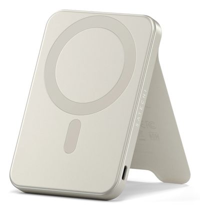 Satechi ST-B5Q2SW power bank 5000 mAh Wireless charging Sand - Thumbnail 2