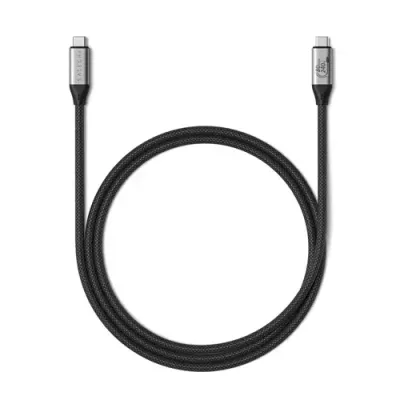 Satechi USB4 V2 Pro Cable USB cable USB4 Gen 4x2 1.2 m USB C 120 Gbit/s 240 W Silver Black