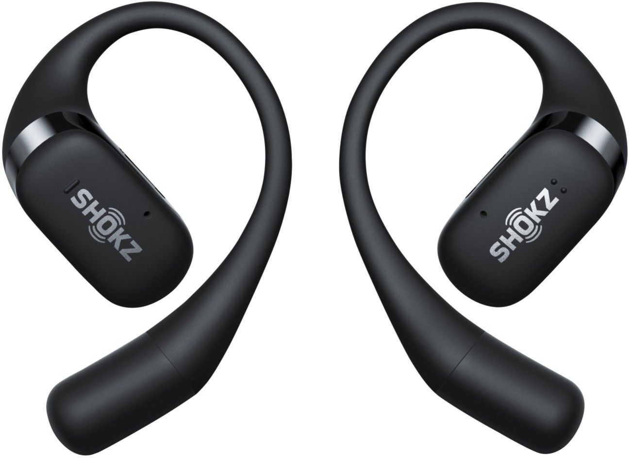 SHOKZ OpenFit Headphones Wireless Ear-hook Calls/Music/Sport/Everyday Bluetooth Black - Image 1