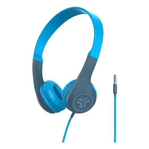 JLab JBuddies Pop Headphones Wired Head-band Music/Everyday Blue - Image 1
