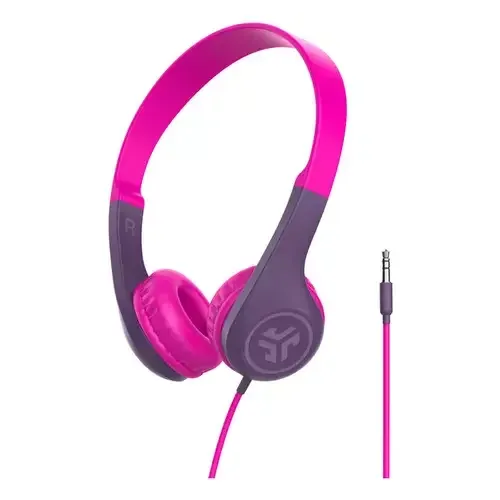 JLab JBuddies Pop Headset Wired Head-band Music/Everyday Pink - Image 1