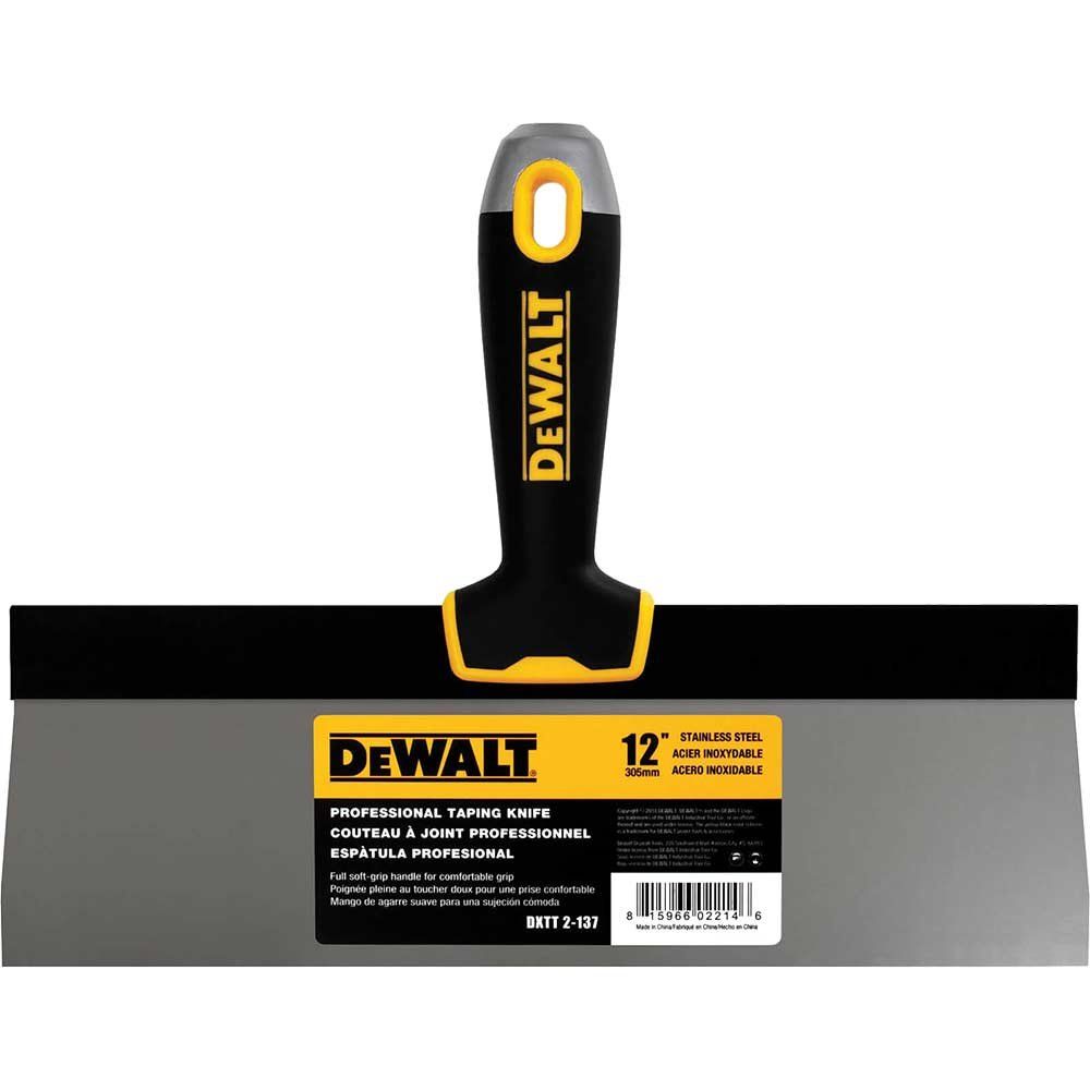 DeWalt Soft Grip Dry Wall Taping Knife 300mm - Image 1