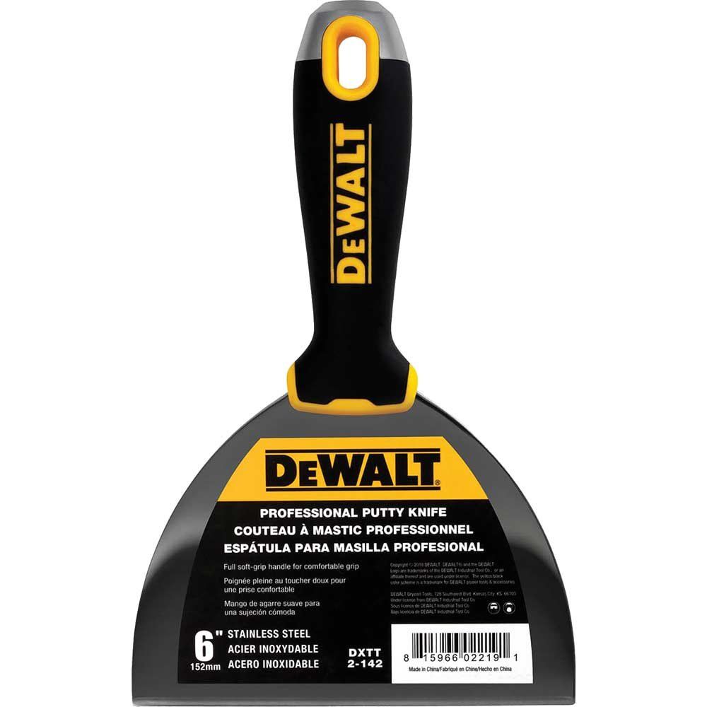DeWalt Hammer End Dry Wall Jointing and Filling Knife 150mm - Image 1