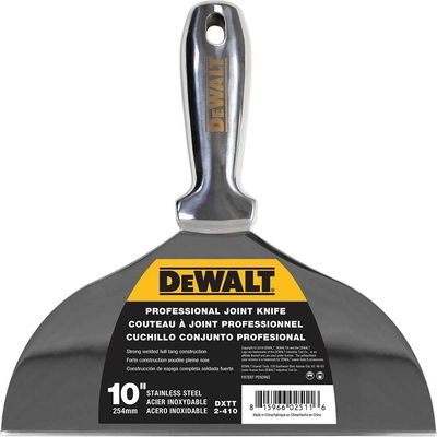 DeWalt Stainless Steel Dry Wall Jointing and Filling Knife 250mm