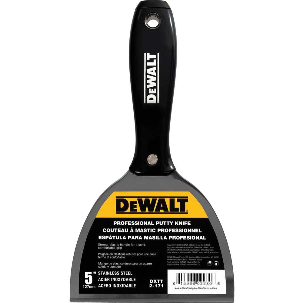 DeWalt Dry Wall Jointing and Filling Knife 125mm - Image 1