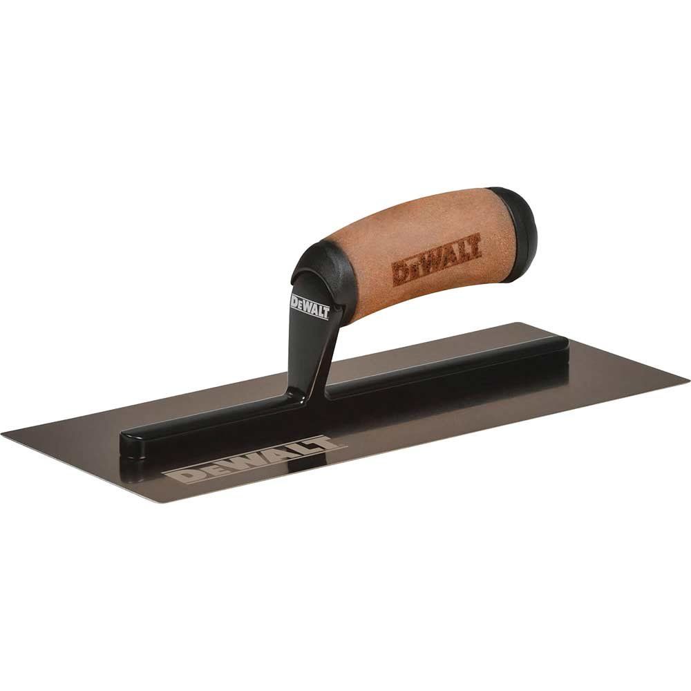 DeWalt Gold Stainless Steel Dry Wall Finishing Trowel 11" 1/2" - Image 1