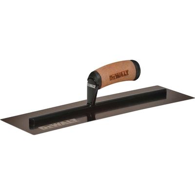DeWalt Gold Stainless Steel Curved Dry Wall Finishing Trowel 16